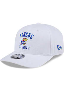 New Era Kansas Jayhawks Stretch 9SEVENTY Adjustable Hat - White
