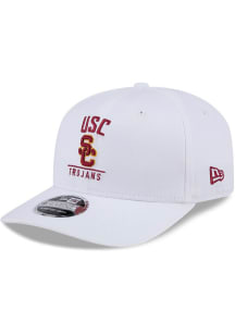 New Era White USC Trojans Stretch 9SEVENTY Adjustable Hat