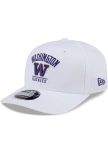 New Era White Washington Huskies Stretch 9SEVENTY Adjustable Hat