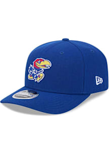 New Era Kansas Jayhawks Stretch 9SEVENTY Adjustable Hat - Blue