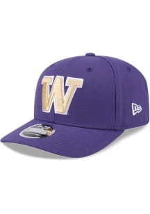 New Era Purple Washington Huskies Stretch 9SEVENTY Adjustable Hat