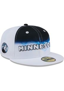 New Era Minnesota Timberwolves Mens White 2024 NBA City Edition 59FIFTY Fitted Hat
