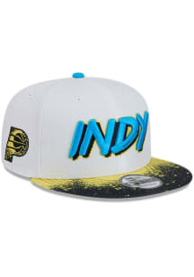 New Era Indiana Pacers White 2024 NBA City Edition 9FIFTY Mens Snapback Hat