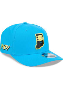 New Era Indiana Pacers 2024 NBA City Edition 9SEVENTY Adjustable Hat - Light Blue
