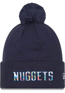 New Era Denver Nuggets Blue 2024 NBA City Edition Knit Mens Knit Hat