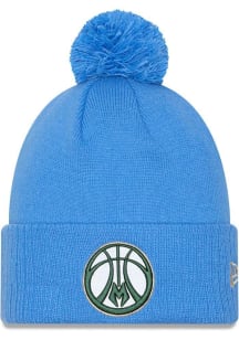 New Era Milwaukee Bucks Blue 2024 NBA City Edition Knit Mens Knit Hat