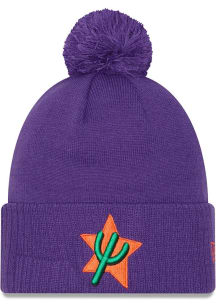New Era Phoenix Suns Purple 2024 NBA City Edition Knit Mens Knit Hat