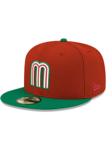 New Era Mexico National Team Mens Red 2T 59FIFTY Fitted Hat