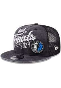 New Era Dallas Mavericks Black 2024 NBA Finals Locker Room 9FIFTY Mens Snapback Hat