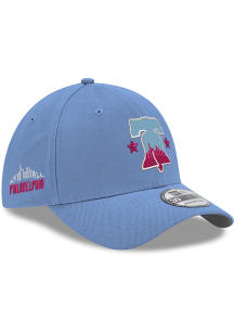 New Era Philadelphia Phillies Mens Light Blue 2024 City Connect 39THIRTY Flex Hat