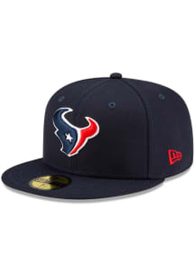 New Era Houston Texans Mens Navy Blue Basic 59FIFTY Fitted Hat