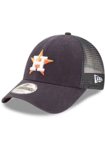 New Era Houston Astros Trucker 9FORTY Adjustable Hat - Navy Blue