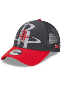 New Era Houston Rockets Grey JR 2T 9FORTY Reflect Youth Adjustable Hat