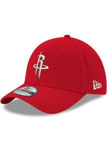 New Era Houston Rockets Mens Red Team Classic 39THIRTY Iconic Flex Hat