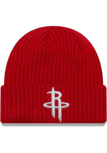 New Era Houston Rockets Red Core Classic Cuff Mens Knit Hat
