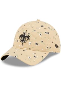 New Era New Orleans Saints White Floral 9TWENTY Womens Adjustable Hat