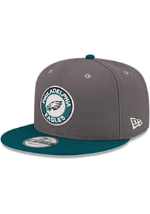 New Era Philadelphia Eagles Grey Patch Heather 9FIFTY Mens Snapback Hat