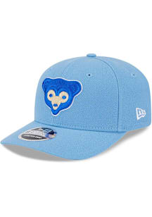 New Era Chicago Cubs Cooperstown 1970 Bear Stretch 9SEVENTY Adjustable Hat - Light Blue