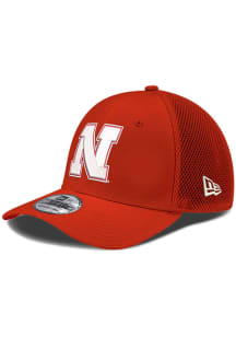 New Era Nebraska Cornhuskers Mens Red Neo 39THIRTY Flex Hat