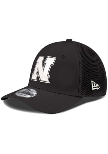 New Era Nebraska Cornhuskers Mens Black Neo 39THIRTY Flex Hat