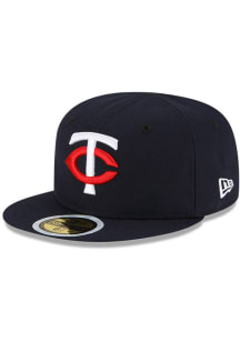 New Era Minnesota Twins Black JR Authentic Collection 2023 59FIFTY Youth Fitted Hat