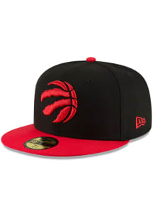 New Era Toronto Raptors Mens Black 2T 59FIFTY Fitted Hat