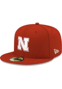 Nebraska Cornhuskers New Era 59FIFTY Fitted Hat - Red