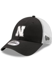 New Era Black Nebraska Cornhuskers 2T Trucker 9FORTY Adjustable Hat