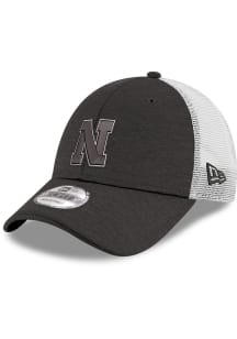 New Era Black Nebraska Cornhuskers 2T Trucker 9FORTY Classic Adjustable Hat