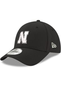 New Era Black Nebraska Cornhuskers Stretch Snap 9FORTY Classic Adjustable Hat