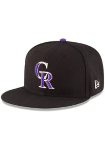 New Era Colorado Rockies Black JR AC Game 59FIFTY Youth Fitted Hat