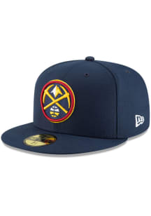 New Era Denver Nuggets Mens Navy Blue Basic 59FIFTY Fitted Hat