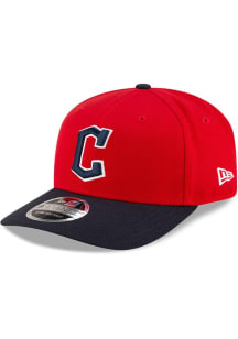 New Era Cleveland Guardians Player Replica 9SEVENTY Stretch Snap Adjustable Hat - Red