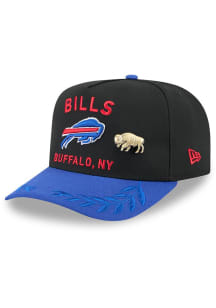 New Era Buffalo Bills Mens Black 2025 NFL Draft 59FIFTY A Frame Fitted Hat