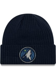 New Era Minnesota Timberwolves Navy Blue Core Classic Mens Knit Hat