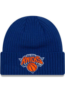 New Era New York Knicks Blue Core Classic Beanie Cuff Mens Knit Hat