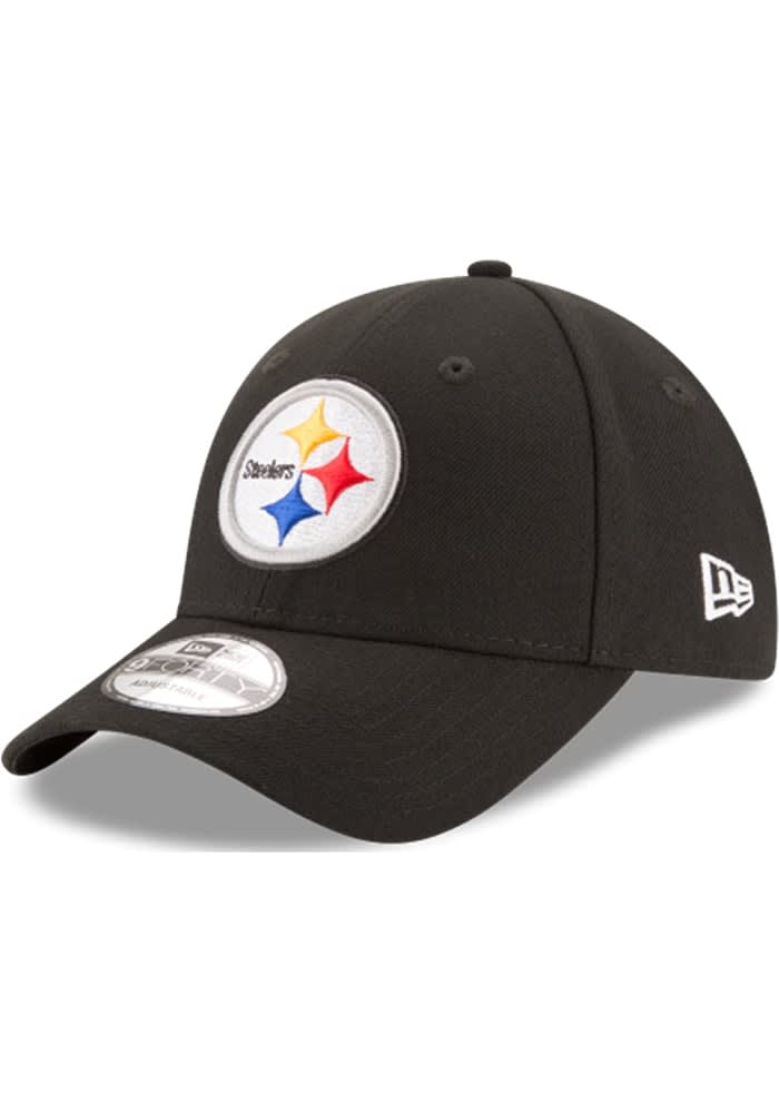 New Era Men's Pittsburgh Steelers League 9Forty Adjustable Black Hat