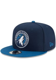 New Era Minnesota Timberwolves Navy Blue 2T Alt Basic 9FIFTY Mens Snapback Hat