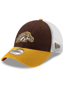 New Era Brown Western Michigan Broncos 3T 9FORTY Trucker Adjustable Hat