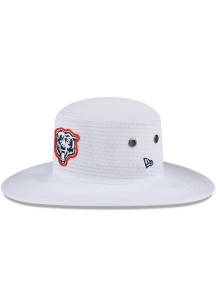 New Era Chicago Bears White 2024 Training Camp Panama Design Mens Bucket Hat