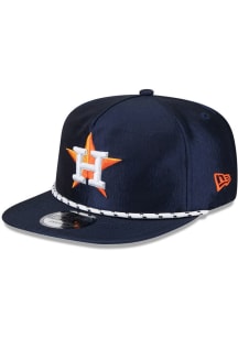 New Era Houston Astros Navy Blue GOLFER Mens Snapback Hat
