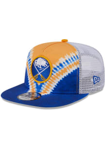 New Era Buffalo Sabres Blue Dye Golfer Trucker Mens Snapback Hat