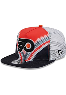 New Era Philadelphia Flyers Orange Dye Golfer Trucker Mens Snapback Hat