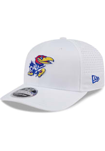 New Era Kansas Jayhawks Perform Stretch 9SEVENTY Adjustable Hat - White
