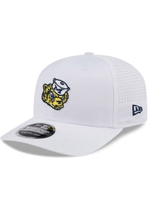 New Era White Michigan Wolverines Perform Stretch 9SEVENTY Adjustable Hat