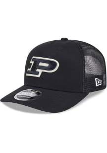 New Era Black Purdue Boilermakers Evergreen Stretch 9SEVENTY Adjustable Hat