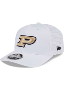 New Era White Purdue Boilermakers Perform Stretch 9SEVENTY Adjustable Hat