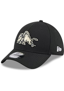 New Era Colorado Buffaloes Mens Black Evergreen Dash Mark 39THIRTY Flex Hat