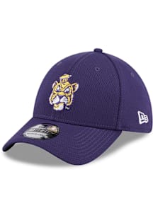 New Era LSU Tigers Mens Purple Evergreen Dash Mark 39THIRTY Flex Hat