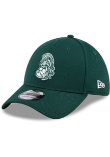 Michigan State Spartans New Era Evergreen Dash Mark 39THIRTY Flex Hat - Green